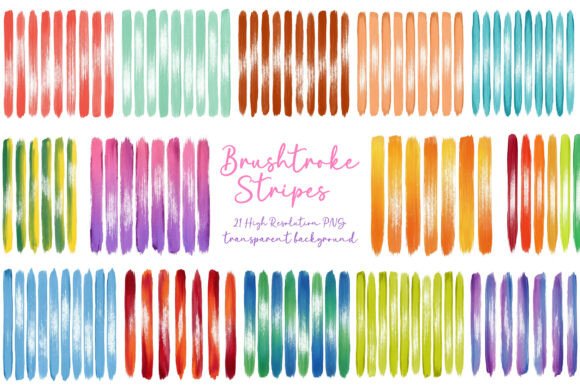 Brushstroke Stripes Preppy Striped Png: Your Design Toolkit