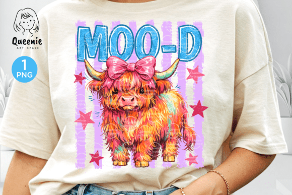 Moo-D Highland Cow Retro Summer Animal: A Fresh Take on Playful Design