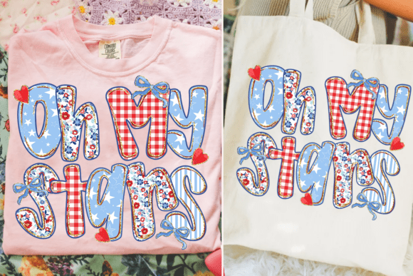 Stars, Stripes, and Style: Using Preppy Oh My Stars Png for 4th of July Designs