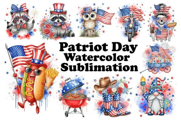 Unleash Your Creativity with the Patriot Day Watercolor Sublimation Set