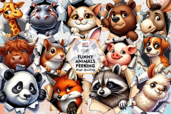 Unleashing Whimsy: Creative Uses for Peeking Animal Clipart