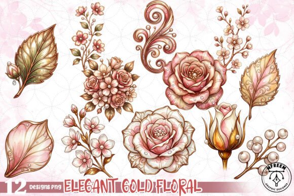 Unlocking the Potential of Elegant Gold Floral PNG for Your Designs