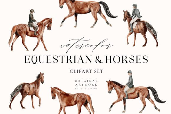 Watercolor Equestrian Horses: A Designer's Guide